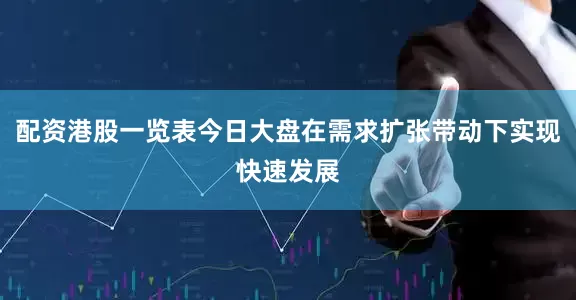 配资港股一览表今日大盘在需求扩张带动下实现快速发展