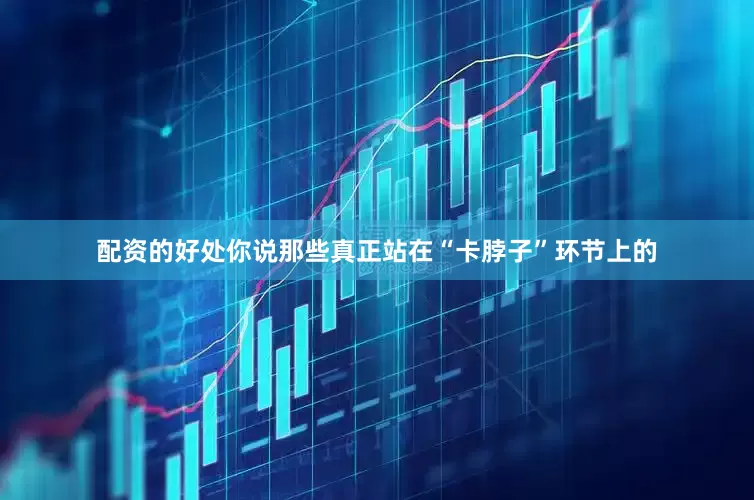 配资的好处你说那些真正站在“卡脖子”环节上的